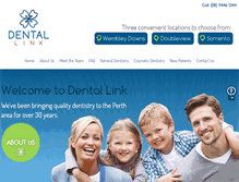 Tablet Screenshot of dentistperth.com